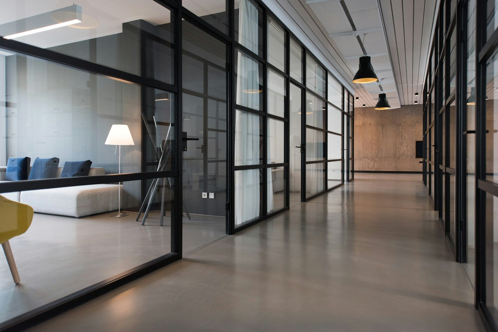 Commercial office corridor maintained by Kyiv Service